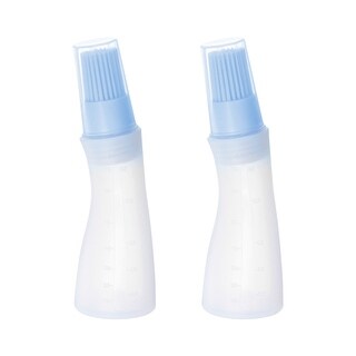 2pcs Silicone Oil Bottle Brush with Cap for Barbecue Cooking Baking ...