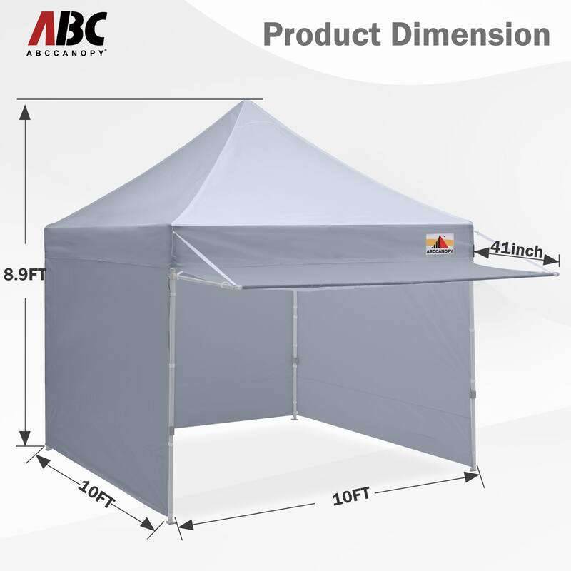 ABCCANOPY Pop up Canopy Tent with Awning and Sidewalls