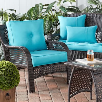 Greendale Home Fashions Sunbrella 20" Square Outdoor Throw Pillow (Set of 2)