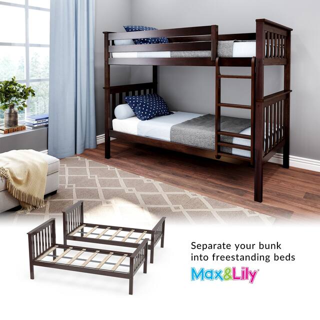 Max and Lily Twin over Twin Bunk Bed