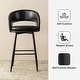 preview thumbnail 22 of 50, Glitzhome Modern 3-Piece Adjustable Bar Table Faux Leather Stool Pub Sets