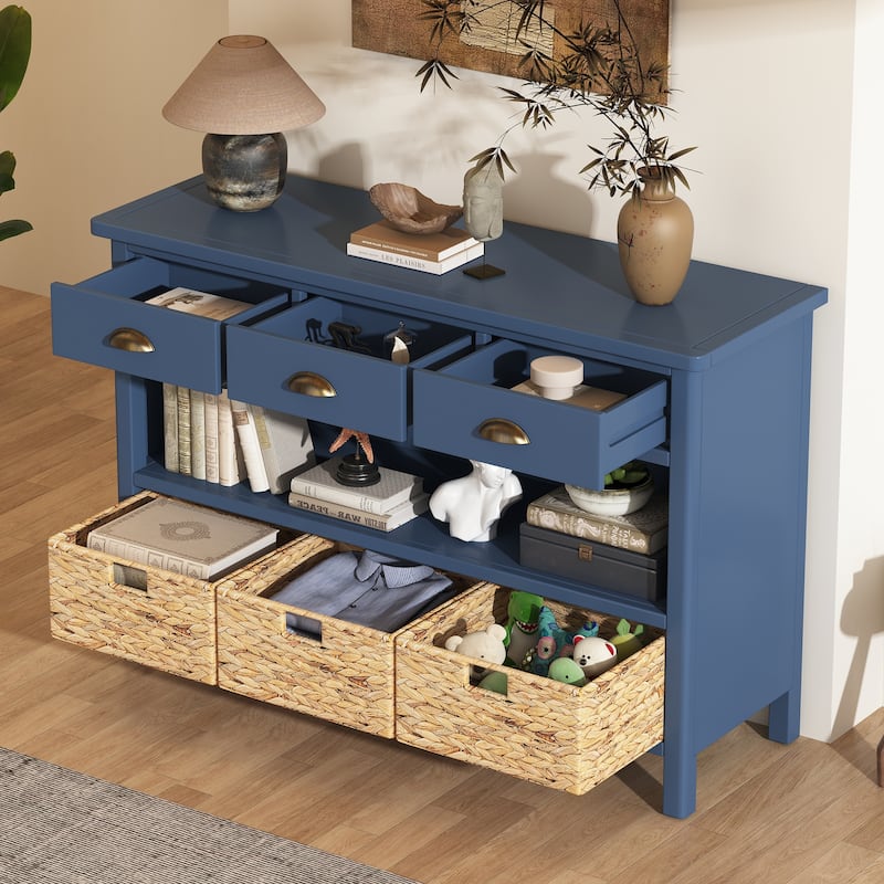 Console Table Sofa Table Buffet Cabinet with Storage Drawers