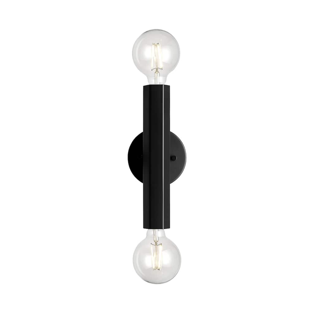 Globe Electric 91009578 Noah 2 Light 5" Tall Bathroom Sconce