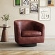 preview thumbnail 43 of 122, UIXE 360° Swivel Barrel Accent Chair Armchair For Living Room