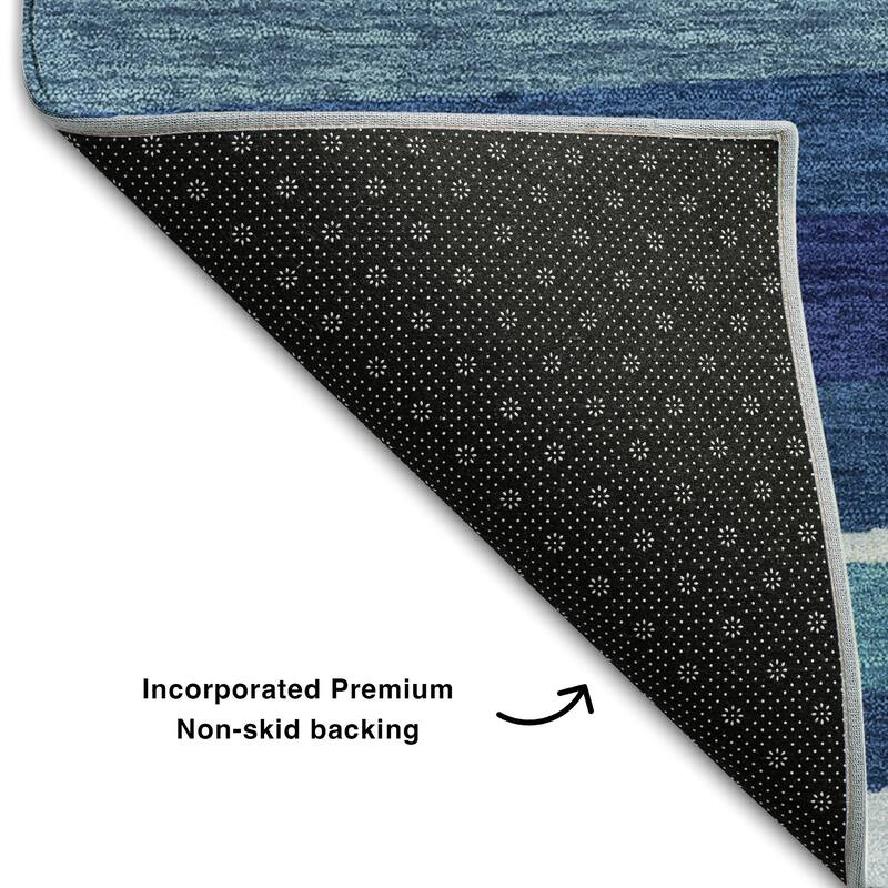 Premium Washable Super Soft Modern Stripes Mayfield Rug