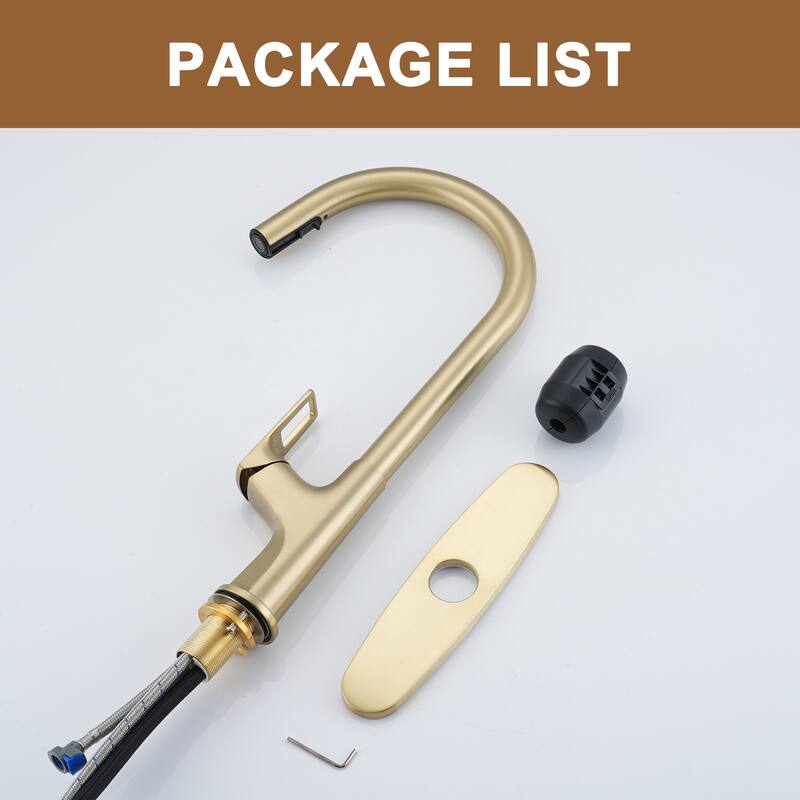 Kitchen Sink Faucet Single-Handle Pull-Out Sprayer Kitchen Faucet