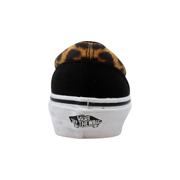 vans era leopard black