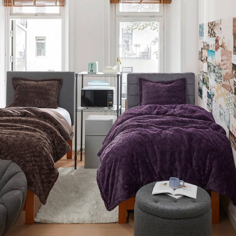 Wriggle With It - Coma Inducer® Oversized Comforter Set - Darkest Possible Purple