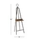 preview thumbnail 26 of 24, Black Iron Metal Modern Industrial Art Portrait Display Floor Easel