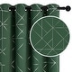 preview thumbnail 8 of 19, Deconovo Pattern Curtain, Black Out Curtains for Bedroom Windows 2 Panel