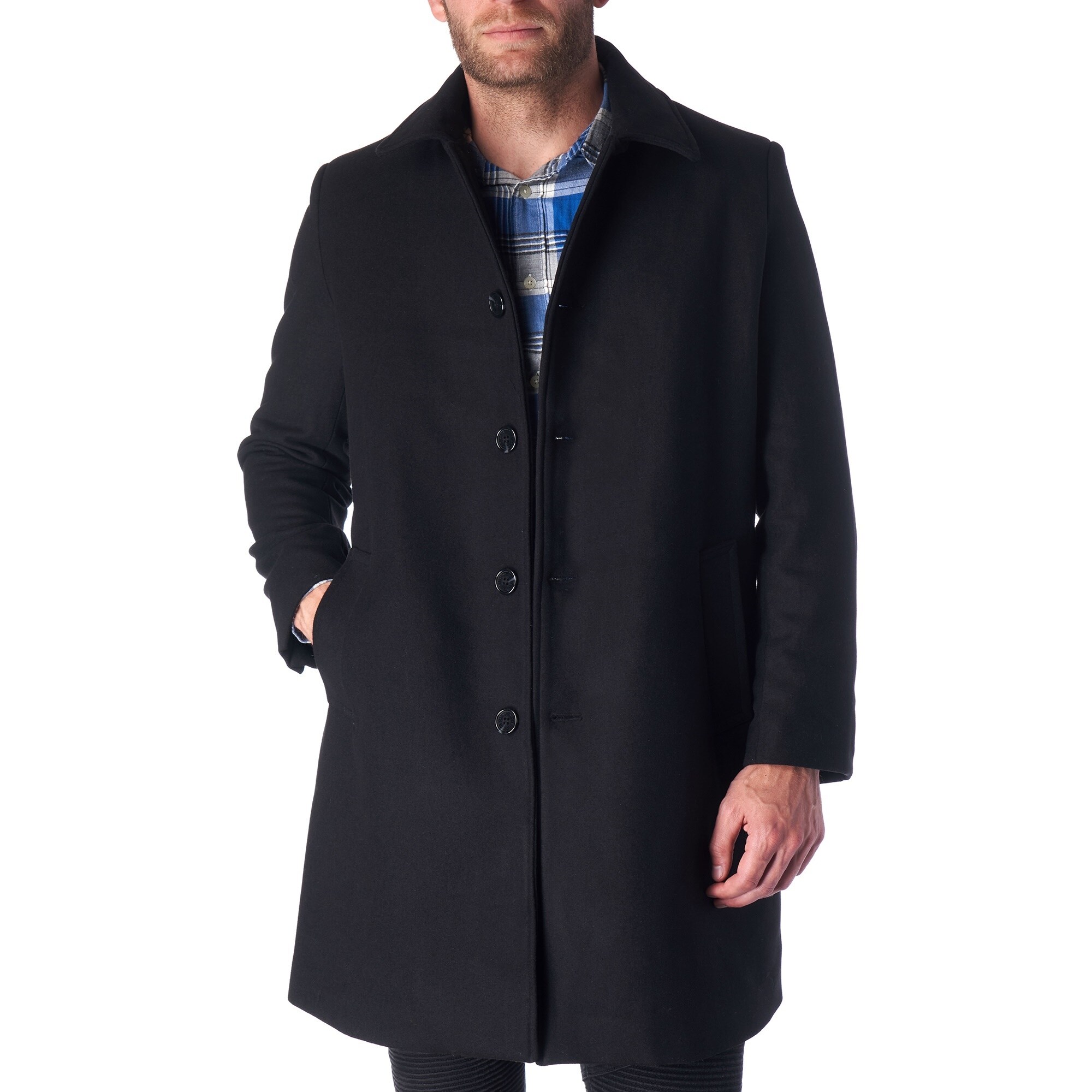 mens wool walking coat