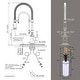 preview thumbnail 81 of 87, WOWOW Single Handle Gooseneck Pull Down Sprayer Kitchen Faucet