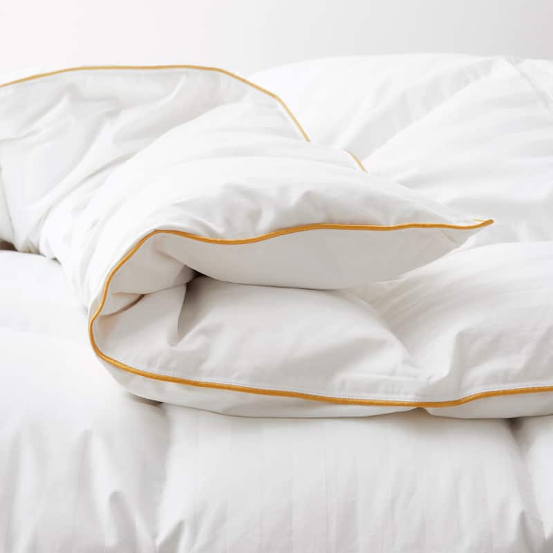 All Season 500TC White Goose Down Comforter Duvet Insert with 100% Cotton Cover