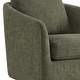 preview thumbnail 10 of 40, Spruce & Spring Classic Swivel Club Accent Chair with Back Cushion & Solid Wood Frame