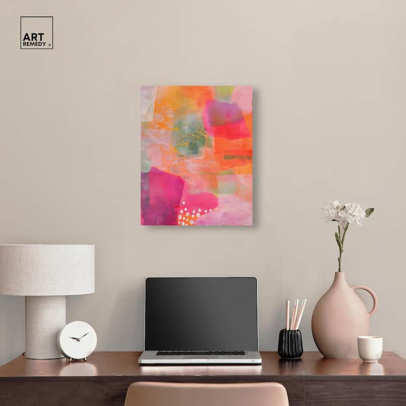 Garnet Gleam II Canvas by Art Remedy, Gallery Wrapped