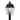 Millhouse 3-Light Outdoor Post Lantern in Mystic Black