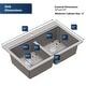 preview thumbnail 28 of 56, Karran QTWS-880 Drop-in 33 in. Double Equal 50/50 Bowl Workstation Kitchen Sink