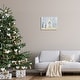 preview thumbnail 2 of 9, Stupell Nativity Barn Stable Christmas Holiday Rustic Scene Canvas Wall Art - Blue