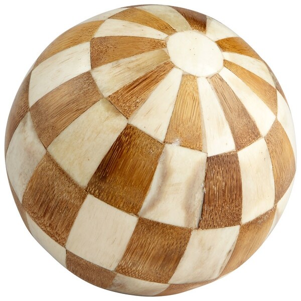 Cyan Design Hopscotch Filler 4" Diameter Bowl and Vase Filler Made in India - Natural and Brown
