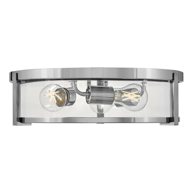 Hinkley Lighting Lowell 3 Light 16" Wide Flush Mount Drum Ceiling