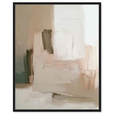 Calm in Texture Canvas by Art Remedy