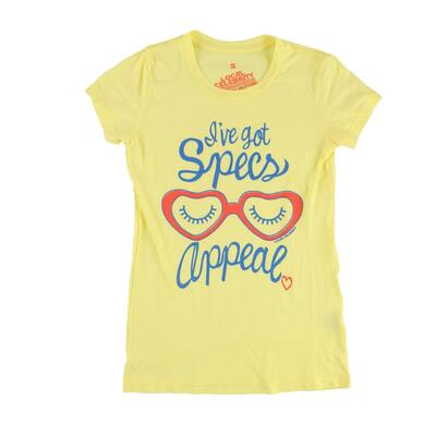 Local Celebrity Womens I've Got Specs Appeal Graphic T-Shirt, Yellow, Small