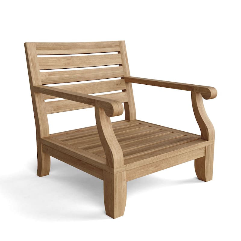 Riviera Luxe Teak Lounge Chair with Sunbrella Cushions