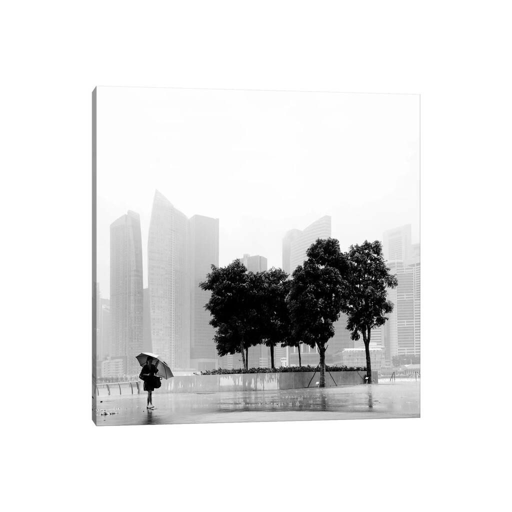 iCanvas "Singapore Umbrella" by Nina Papiorek Canvas Print