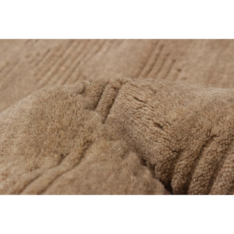 Kashkuli Gabbeh Tan Rug 6'6" x 9'2" - 6'6 x 9'2
