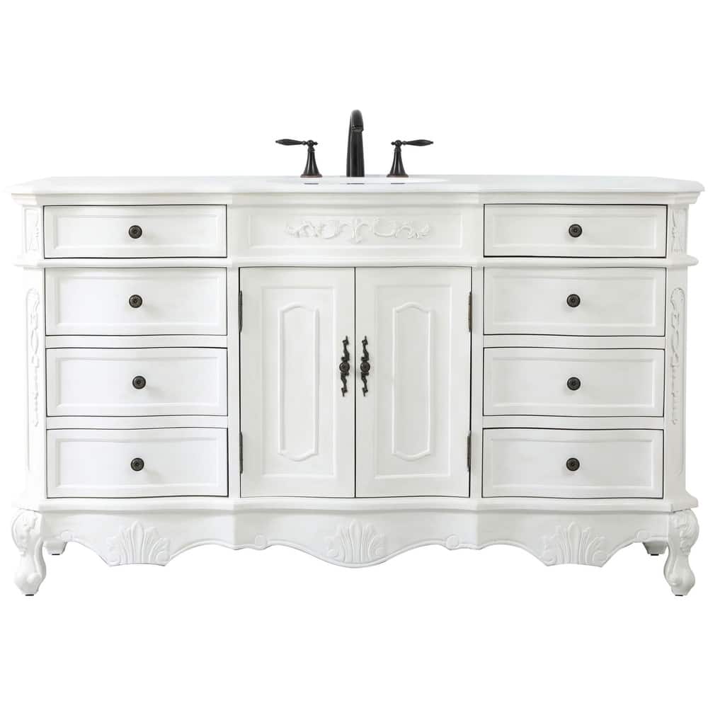 Elegant Lighting VF10160-VW Danville 60" Free Standing Single Basin