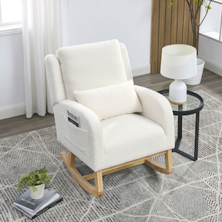 GDFStudio - Celestina Ultra-Cozy Rocking Chair with High-Back Support and Side Pockets - 27.5 "W