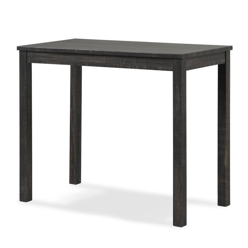3 Pieces Counter Height Pub Table Set w/2 Button tufted Saddle Stools