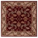 preview thumbnail 62 of 83, SAFAVIEH Handmade Heritage Sharee Traditional Oriental Wool Rug 4' Square - Red/Ivory - Square
