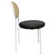 preview thumbnail 52 of 78, Leisuremod Euston Modern Dining Chair Upholstered Velvet or Leather Seat Wicker Back Accent Chair for Home Living Room & Kitchen