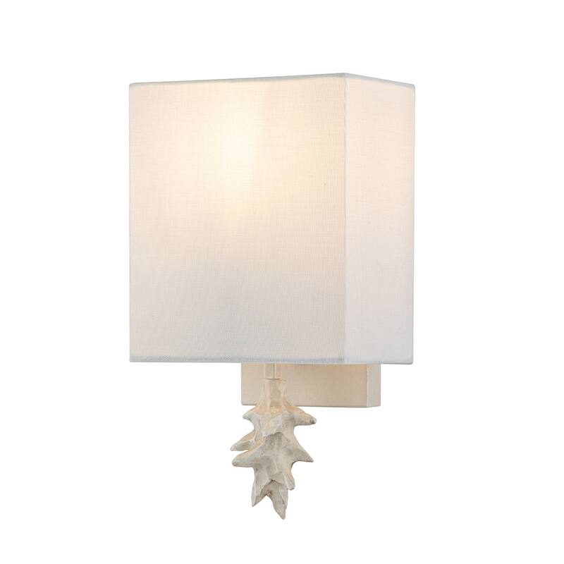 Blanche Sconce in Bone Finish - 7 x 4.5 x 12.5