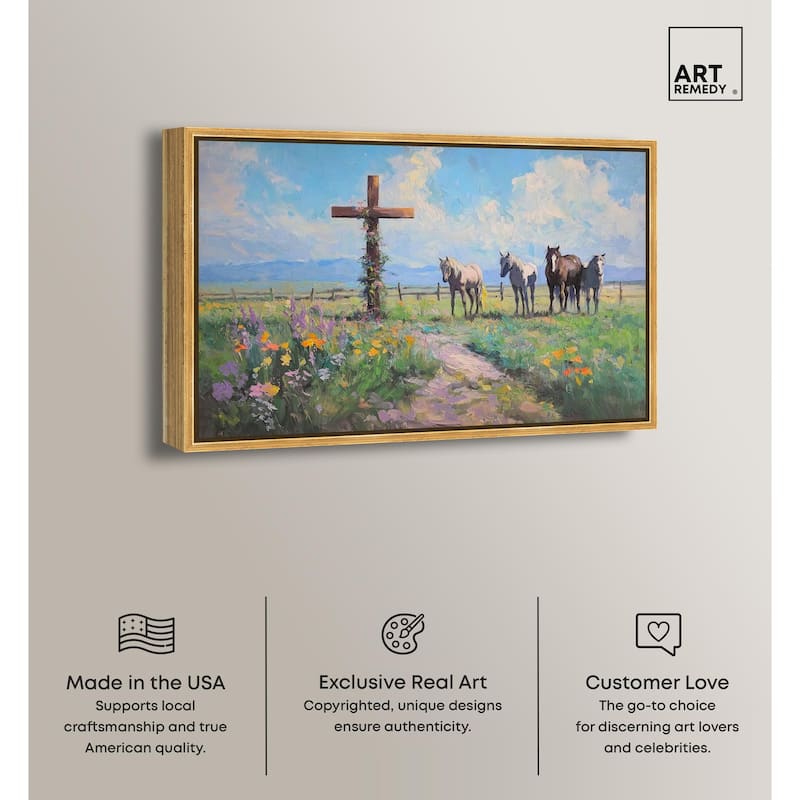 Faithful Pasture Canvas by Art Remedy
