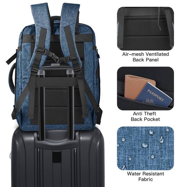 Backpack, 50L Travel Backpack, Luggage Backpack TSA Flight Approved Laptop Backpack for Men & Women - Bed Bath & Beyond - 42714491 Backpack, 50L Travel Backpack, Luggage Backpack TSA Flight Approved Laptop Backpack for Men & Women - Bed Bath & Beyond - 42714491