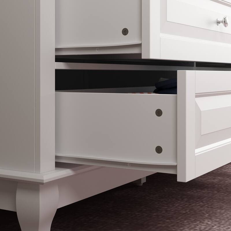 Versatile 55.1" Dresser: Chic Storage for Any Room TV Stand Side Table
