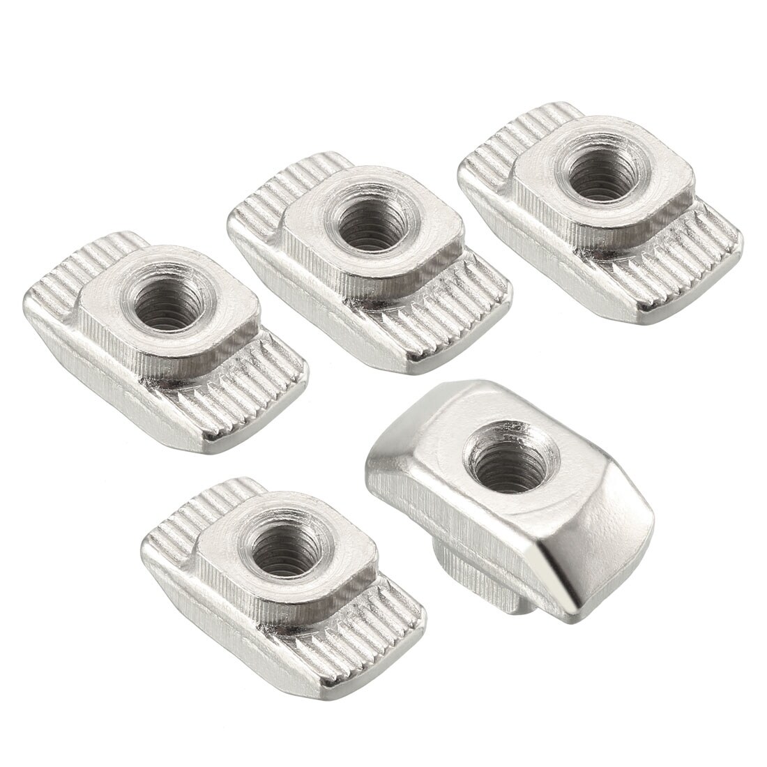 BokWin 50Pcs 3030 Series M6 T-Nuts Carbon Steel Nickel-Plated Half Round Roll in Sliding T Slot Nut 8mm Slot Aluminum Profile Accessories BokWin 50Pcs 3030 Series M6 T-Nuts Carbon Steel Nickel-Plated Half Round Roll in Sliding T Slot Nut 8mm Slot Aluminum Profile Accessories