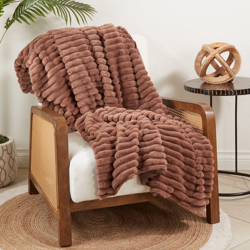 Cozy Comfort Faux Rabbit Fur Throw