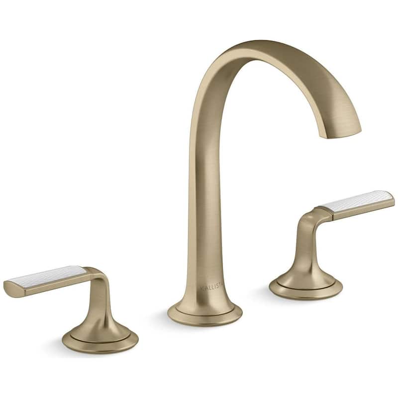 Kallista P25055-FRW Script 1.2 GPM Widespread Bathroom Faucet with - Brushed French Gold