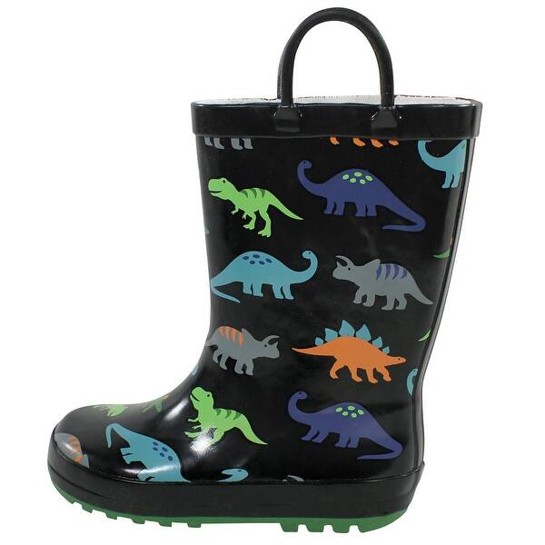 slide 1 of 1, Hudson Baby Rain Boots, Dinosaurs 10T - Dinosaurs