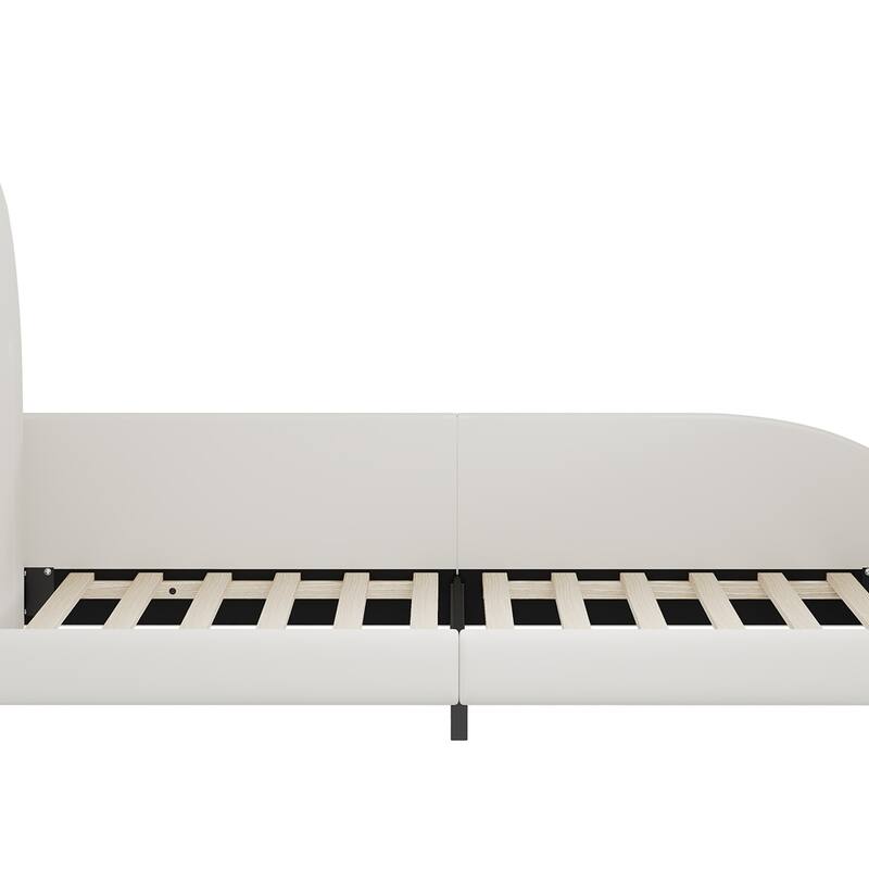Twin size Upholstered Rabbit-Shape Princess Bed