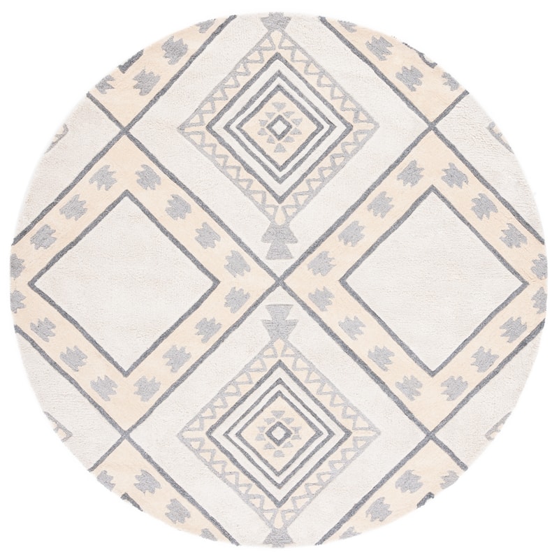 SAFAVIEH Handmade Casablanca Shag Franka Tribal Wool Rug