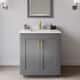 Option Dark Gray / Giotto Quartz Top / Brushed Gold