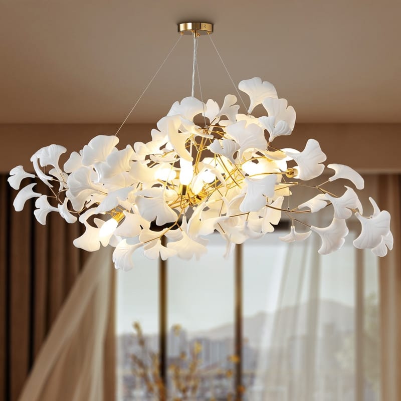 KAYLA Luxury Ginkgo Branch Chandelier for Living Room, Dining Room, Foyer, Kitchen Island
