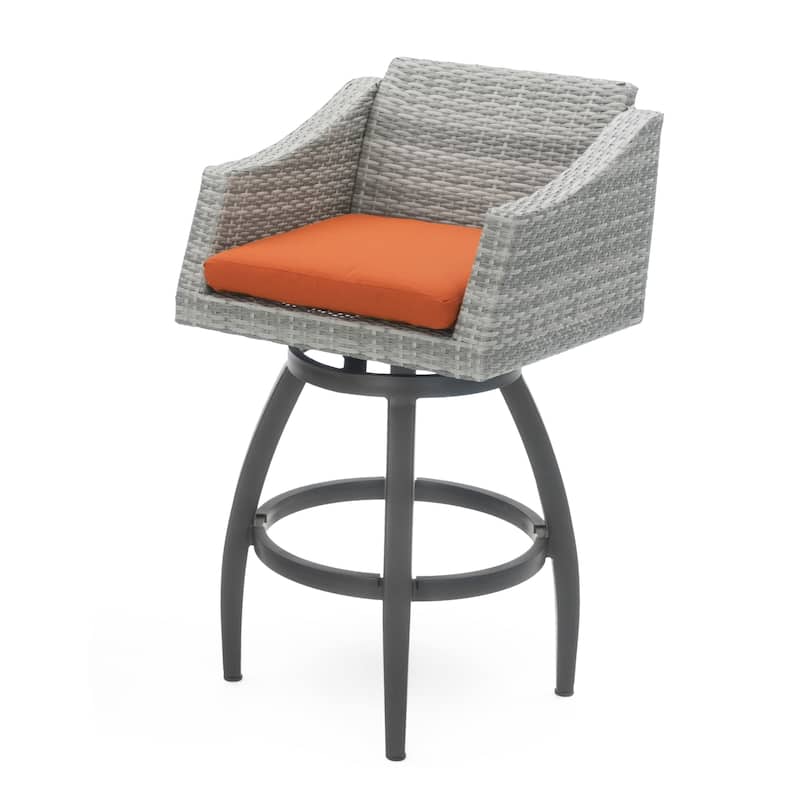 Cannes 5 Piece Sunbrella Outdoor Patio Barstool Set