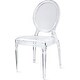 preview thumbnail 10 of 11, Stackable Stacking Clear Chairs Transparent Chair Dining Molded Chair Kitchen Hotel Guest Armless Bedroom Chair No Wheels