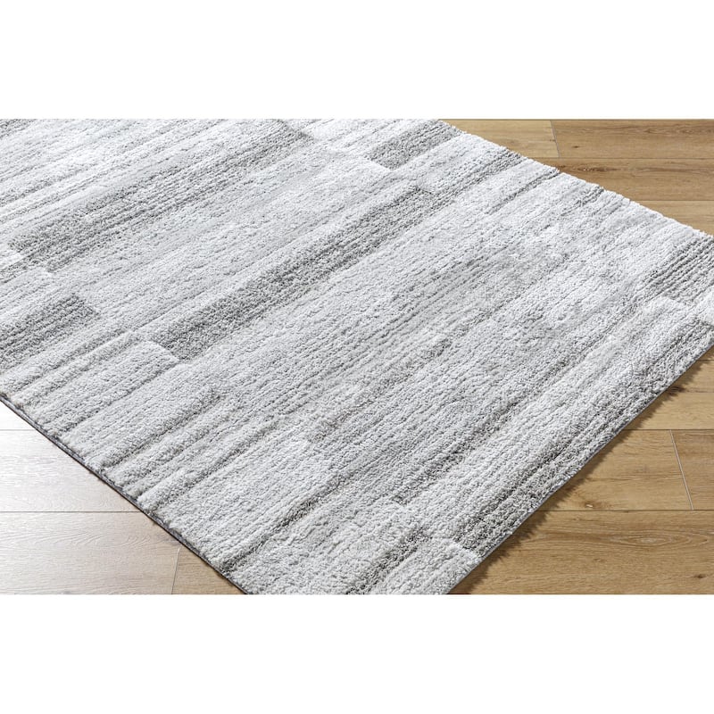 Livabliss Delight Shag Global Stripe Area Rug