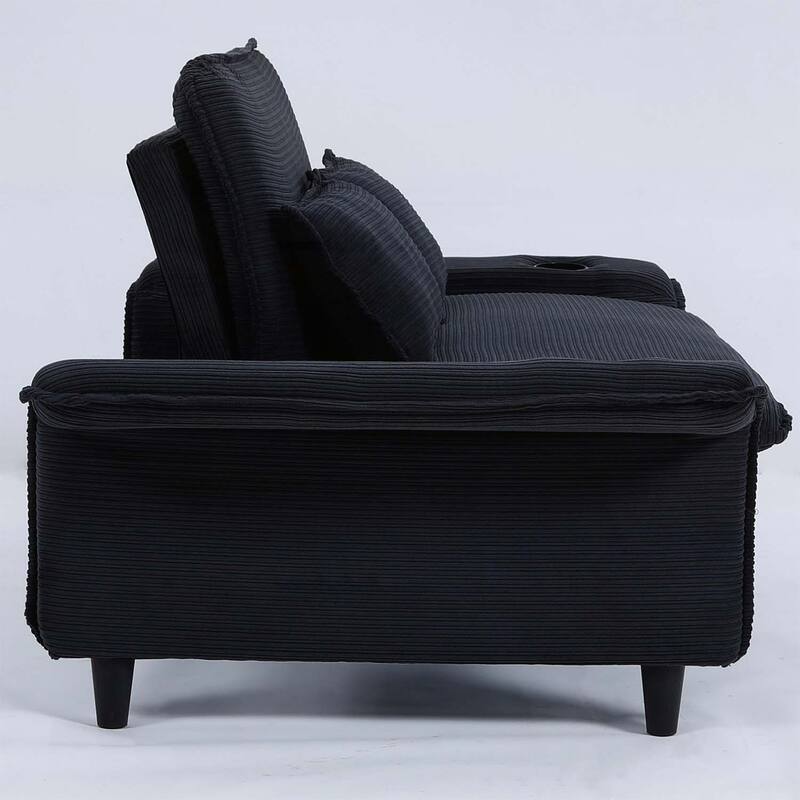 65.74-inch Adjustable Armrest and Backrest Multi-Functional Sofa Bed,Ideal for Bedrooms and Living Rooms